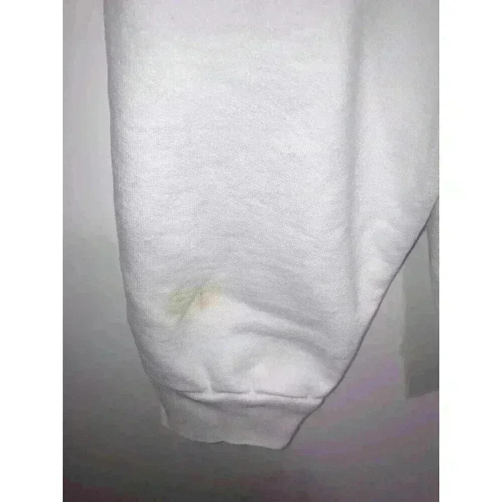Talentless Less Talent Logo Hoodie White Women’s Size L
